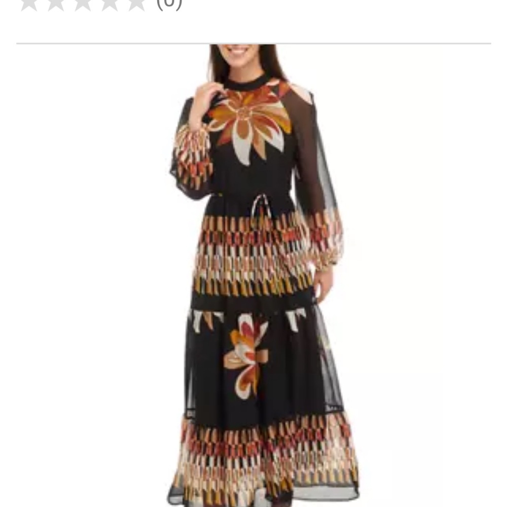 Maison Tara Floral Maxi Dress